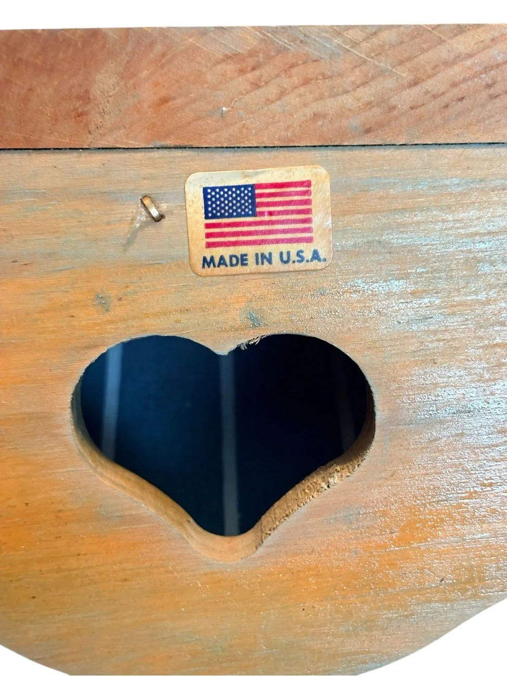 Vintage wooden heart